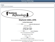Tablet Screenshot of kamloopsreflexology.com